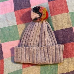 Madewell 100% Wool Pom Pom beanie